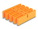 DeLOCK 66255 kabelorganisator Universel Kabelholder Orange 1 stk