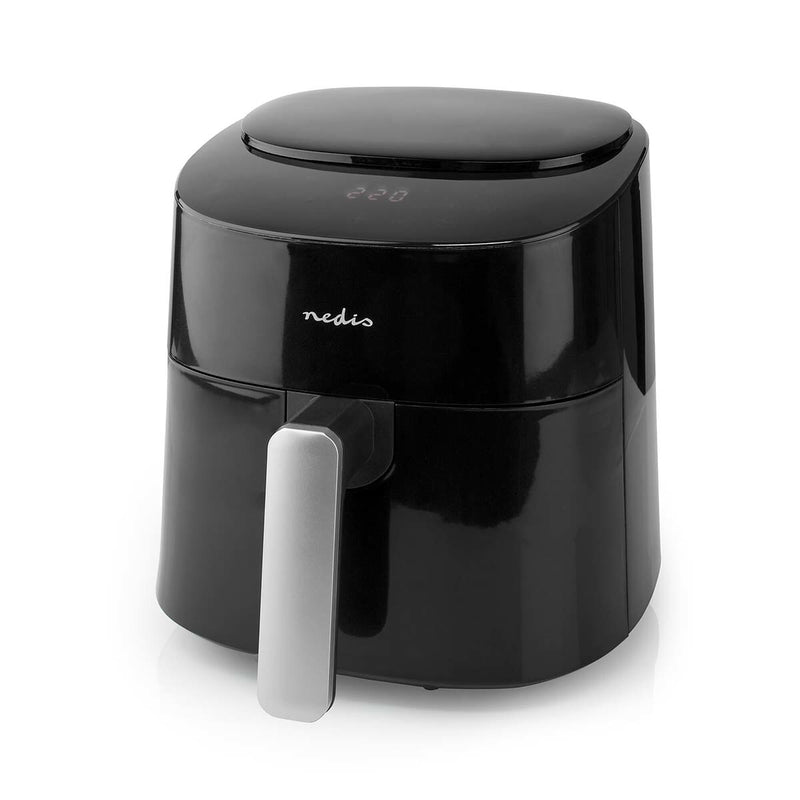 Nedis KAAF160BK frituregryde Enkelt 4,2 L Enkeltstående 1300 W Varmluftsteger Sort