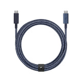 Native Union Belt Cable Pro USB-kabel USB 2.0 2,4 m USB C 0,48 Gbit/sek. 100 W Blå