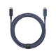 Native Union Belt Cable Pro USB-kabel USB 2.0 2,4 m USB C 0,48 Gbit/sek. 100 W Blå