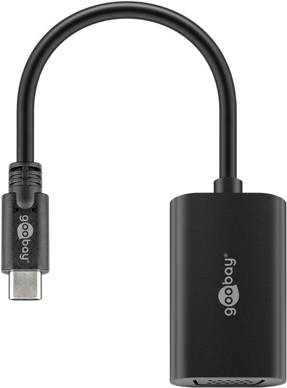 Goobay 51776 USB grafisk adapter 1920 x 1080 pixel Sort