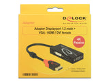 DeLOCK 62902 dockingstation Ledningsført Sort