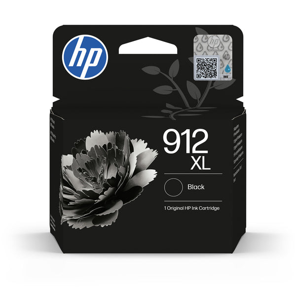 HP 912XL Original Ink-blækpatron med høj kapacitet, sort