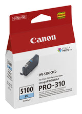 Canon PFI-5100 PC blækpatron 1 stk Original Foto cyan