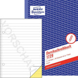 Avery 1729 regnskabsblanket og -bog A5 40 Sider