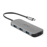 Acer 7in1 Type C Dongle Ledningsført USB 3.2 Gen 1 (3.1 Gen 1) Type-C Sølv