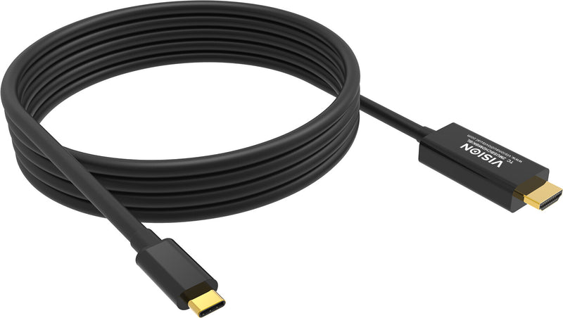 Vision TC 2MUSBCHDMI8K/BL kabel til mobiltelefon Sort 2 m USB C