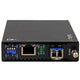 StarTech.com ET91000SM20 netværksomformer til medie 2000 Mbit/s 1310 nm Enkeltilstand Sort