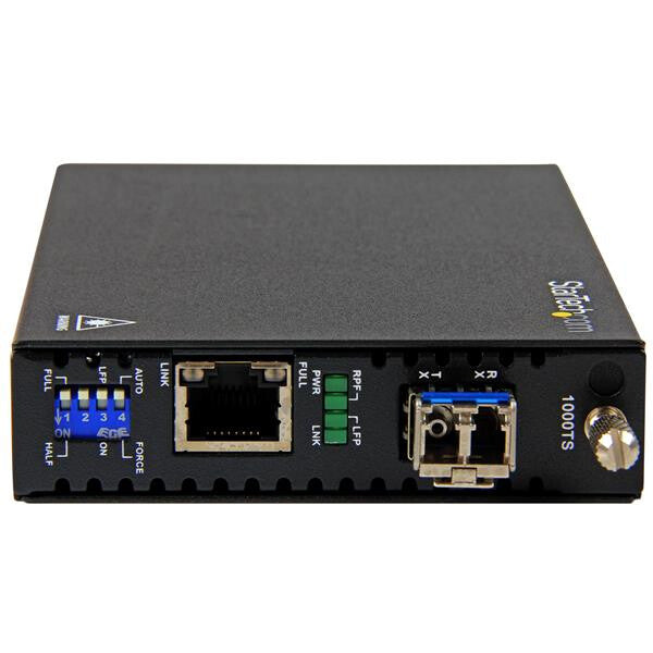 StarTech.com ET91000SM20 netværksomformer til medie 2000 Mbit/s 1310 nm Enkeltilstand Sort