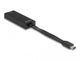 DeLOCK 66246 kabel kønsskifter RJ-45 USB C Sort