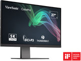Viewsonic VP2788-5K computerskærm 68,6 cm (27") 5120 x 2880 pixel 5K Ultra HD LED Sort