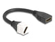 DeLOCK 90326 HDMI-kabel 0,2 m Hvid, Sort