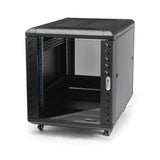 StarTech.com RK1236BKF stativ 12U Fritstående reol Sort