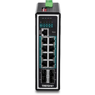 Trendnet TI-PG1284i Administreret L2+ Gigabit Ethernet (10/100/1000) Strøm over Ethernet (PoE) Sort