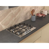 Whirlpool TGML 660 IX Rustfrit stål Indbygget 60 cm Gaskomfur 4 zone(s)