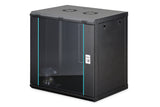 Digitus DN-37109 stativ 12U Vægmonteret stativ Sort