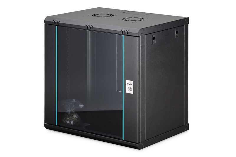 Digitus DN-37109 stativ 12U Vægmonteret stativ Sort