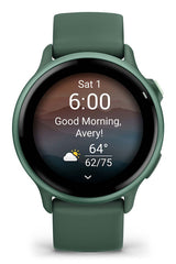 Garmin vívoactive 6 3,05 cm (1.2") AMOLED 42 mm Digital 390 x 390 pixel Berøringsskærm Grøn Wi-Fi GPS (satellit)