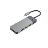 Green Cell HUBGC01 interface hub USB Type-C 5000 Mbit/s Sølv