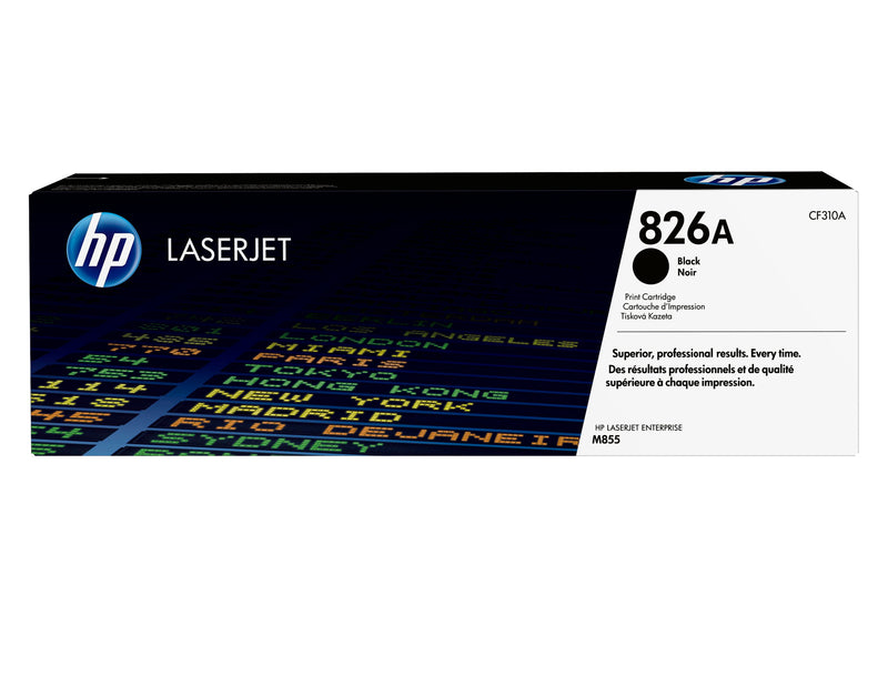 HP Original 826A LaserJet-tonerpatron, sort