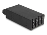 DeLOCK 47126 drive bay panel Opbevaring drev bakke Sort