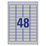Avery L6009-8 print etiket Sølv Selvklæbende printeretiket