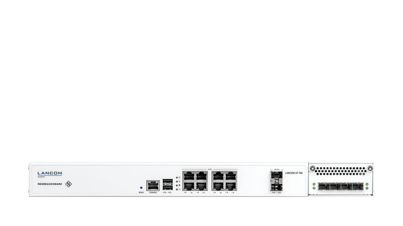 LANCOM R&S Unified Firewall UF-760 firewall (hardware) 1U 49,83 Gbit/sek.