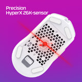HyperX Pulsefire Haste 2 – trådløs gamingmus (hvid)
