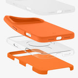 Spigen Silicone Fit (Mag Fit) mobiltelefon etui 16 cm (6.3") Cover Orange