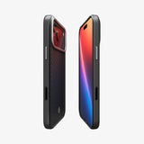 Spigen Enzo Aramid T (MagFit) mobiltelefon etui 17,5 cm (6.9") Cover Sort, Sølv