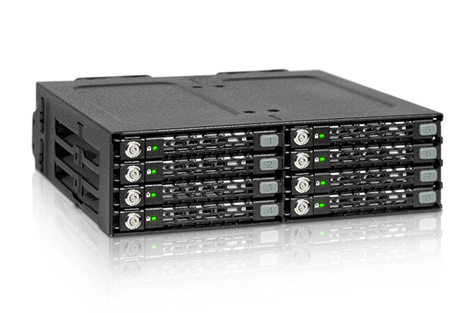 Icy Dock MB998SK-B drive bay panel Sort
