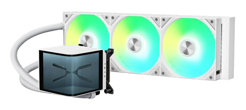 TRYX PANORAMA ARGB 360 Processor Væskekølingssæt 12 cm Hvid 1 stk