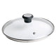 Tefal 28097612 låg Rund Sort, Rustfrit stål, Transparent