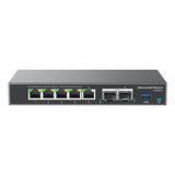 Grandstream Networks GCC6010 netværksswitch Gigabit Ethernet (10/100/1000) Strøm over Ethernet (PoE) Sort, Sølv