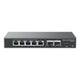 Grandstream Networks GCC6010 netværksswitch Gigabit Ethernet (10/100/1000) Strøm over Ethernet (PoE) Sort, Sølv