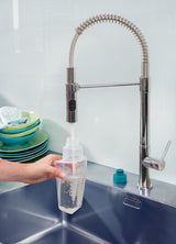 Leifheit Easy Spray XL rengøringsmoppe Mikrofiber Tør&våd Grøn, Hvid