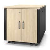 APC AR4012A stativ 12U Fritstående reol Sort, Ahorn farve