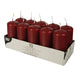 Papstar 17914 vokslys Rund Bordeaux 10 stk