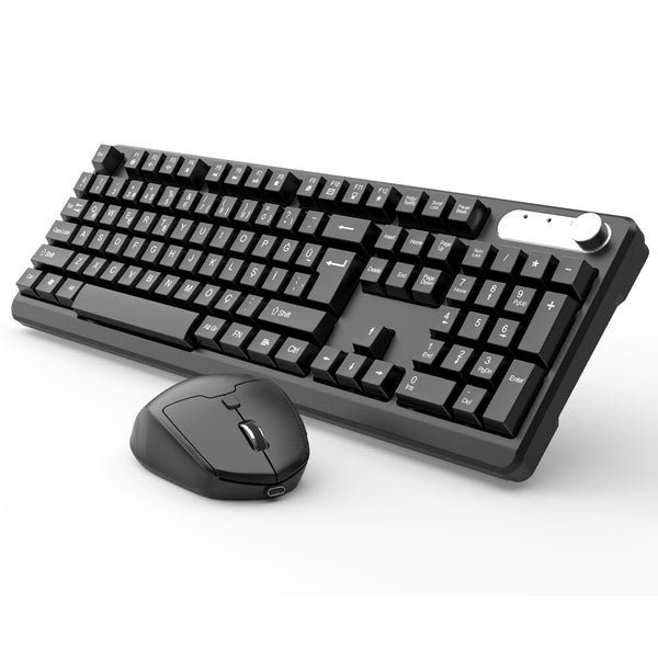 Inca IWS-549U tastatur Mus inkluderet Kontor RF trådløs + USB Sort