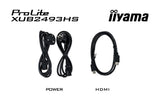 iiyama ProLite XUB2493HS-B6 computerskærm 60,5 cm (23.8") 1920 x 1080 pixel Fuld HD LED Sort