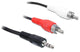 DeLOCK 84942 lydkabel 3 m 3.5mm 2 x RCA Sort, Rød, Hvid