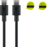 Goobay 51243 USB-kabel USB 2.0 2 m USB C 0,48 Gbit/sek. Sort