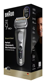 Braun Series 9 Pro+ 9615S Folie shaver Trimmer Sort, Grå