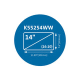 Kensington MagPro magnetisk skærmfilter til bærbare computere 14" (16:10)