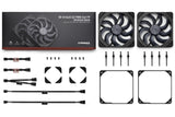 Noctua NF-A14X25 G2 PWM SX2-PP CHROMAX.BLACK Computerkølesystem Computerkabinet Ventilator 14 cm Sort 2 stk