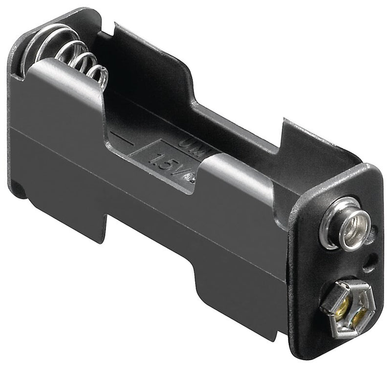 Goobay 11461 batteriholder og tryklås 2 AA