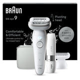 Braun Silk-épil 9 9-341 hårfjerner 40 pincetter Hvid