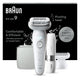 Braun Silk-épil 9 9-341 hårfjerner 40 pincetter Hvid