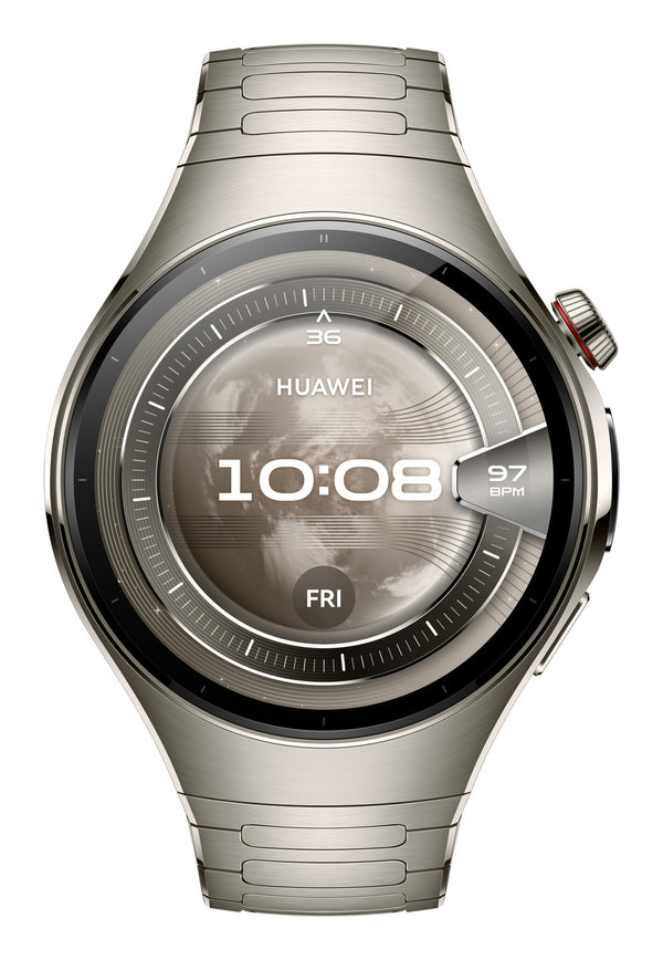 Huawei WATCH 5 3,81 cm (1.5") AMOLED 46 mm Digital 466 x 466 pixel Berøringsskærm Sølv Wi-Fi GPS (satellit)