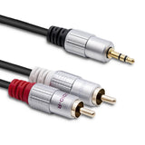 Qoltec 52340 lydkabel 2 m 2 x RCA 3.5mm Sort